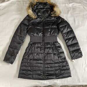 Laundry by Shelli Segal Dark Gray Snow Jacket Puffer Jacket Size S